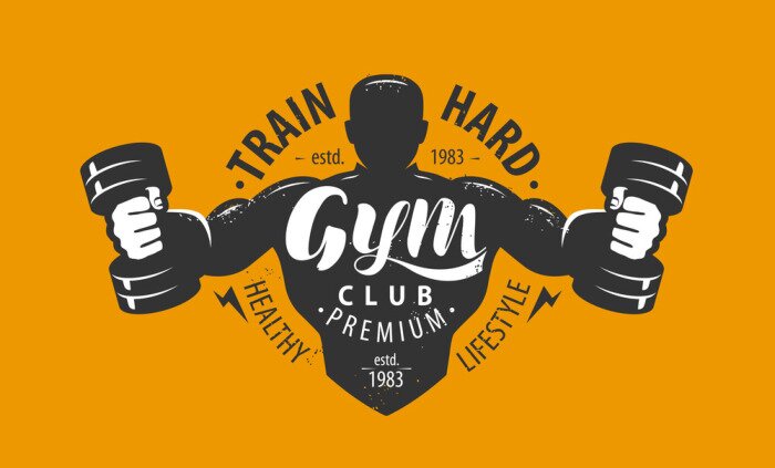 Fototapete Inspirierende Motivation für Fitnessclub