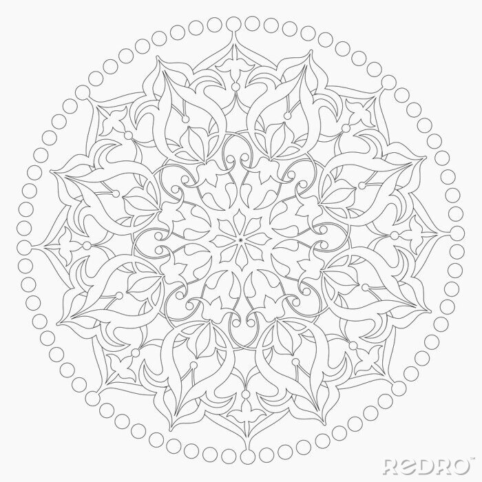 Fototapete Islamisches Motiv mit Linien