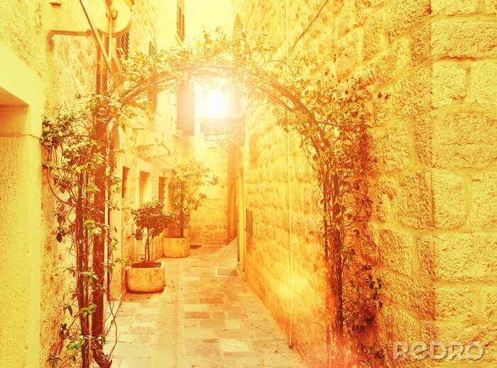 Fototapete Italienisches Stadtviertel Retro