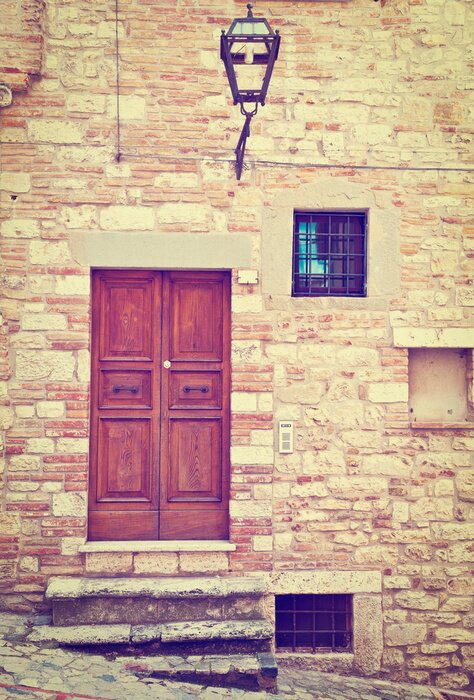 Fototapete Italienisches Steinhaus