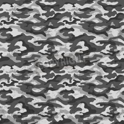 Fototapete Jugend-Tarnmuster in Grau