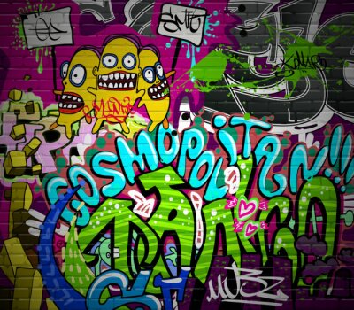 Fototapete Jugendgraffiti Hip-Hop