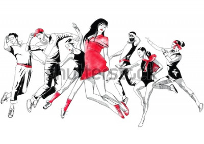 Fototapete Jugendlicher Tanz