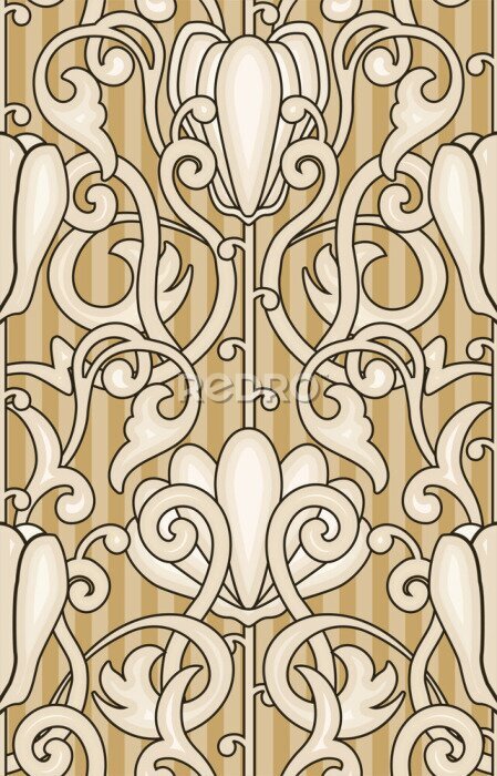 Fototapete Jugendstil-Ornament