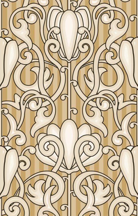 Fototapete Jugendstil-Ornament