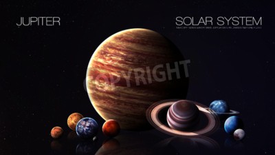 Fototapete Jupiter und Sonnensystem