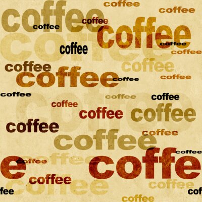 Fototapete Kaffee auf dem Grunge-Hintergrund