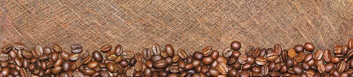 Fototapete Kaffee auf dem Sack