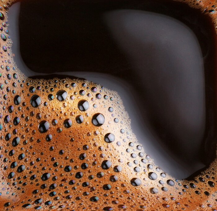 Fototapete Kaffee mit Schaum