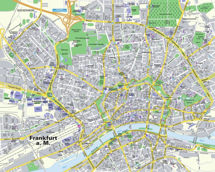 Fototapete Karte Deutschland