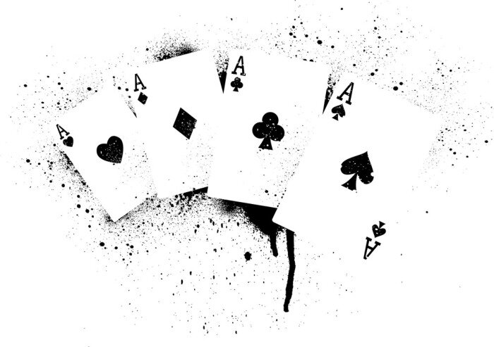 Fototapete Karten auf überbelichtetem Hintergrund