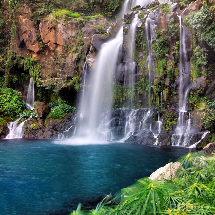 Fototapete Kaskadenwasserfall 3D