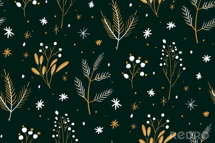 Fototapete Kieferzweige