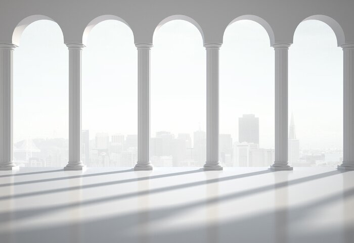 Fototapete Klassische abstrakte Säulen