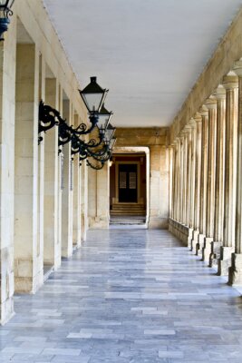 Fototapete Klassische Säulen bei Laternen