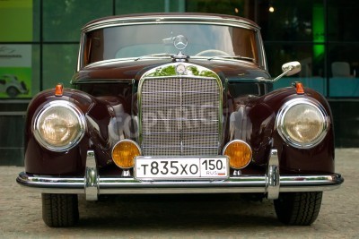 Fototapete Klassisches Auto von der Vorderseite