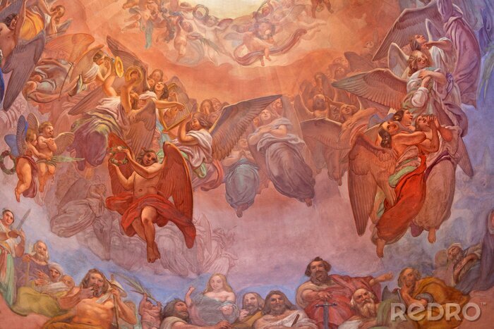 Fototapete Klassizistisches Fresko in der Kapelle