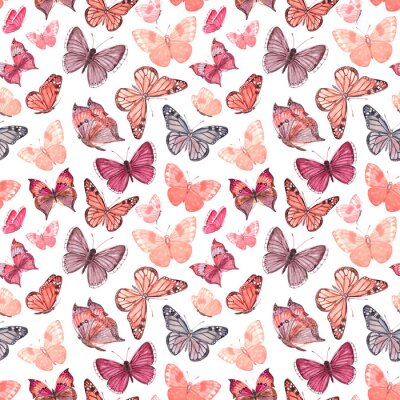 Kleine rosa Schmetterlinge