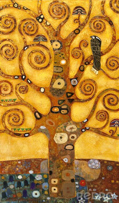 Fototapete Klimt Baum des Lebens Abstraktion