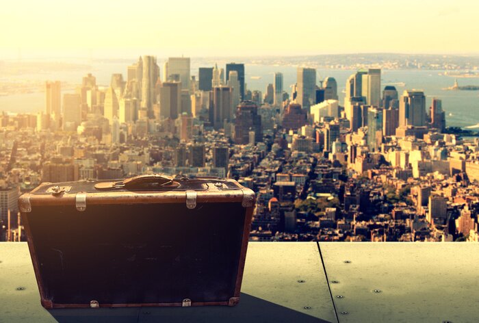 Fototapete Koffer und New York City