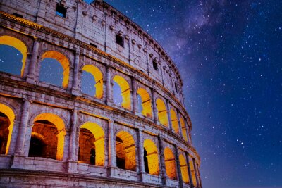 Fototapete Koloseum bei Nacht
