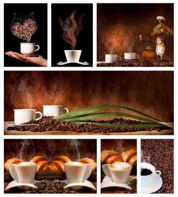 Fototapete Komposition mit Kaffee