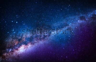 Fototapete Kosmischer Nebel in Blau