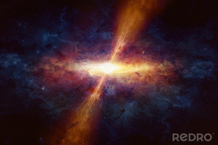 Fototapete Kosmos-Motiv und kosmische Strahlung