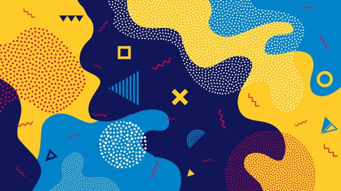 Fototapete Kreatives Design mit geometrischen Elementen