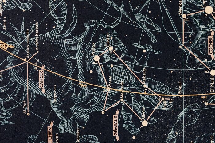 Fototapete Krebs-Horoskop-Konstellation