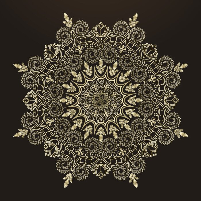 Fototapete Kreisförmiges geometrisches Muster