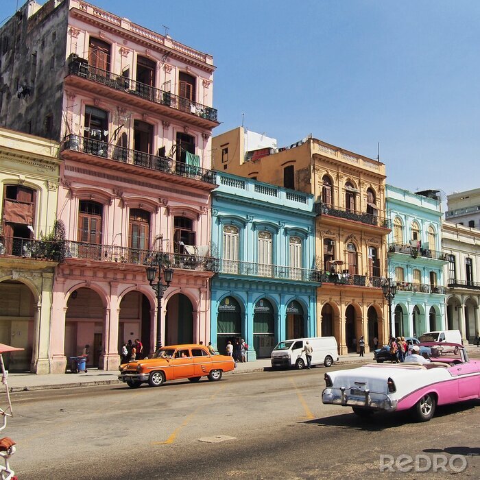 Fototapete Kuba mit Autos