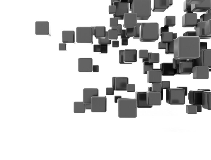Fototapete Kuben 3D