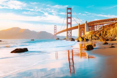 Küste von San Francisco und Golden Gate