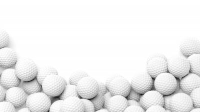 Fototapete Kugeln 3D wie Golfbälle