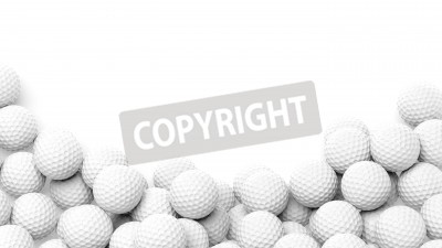 Fototapete Kugeln wie Golfbälle