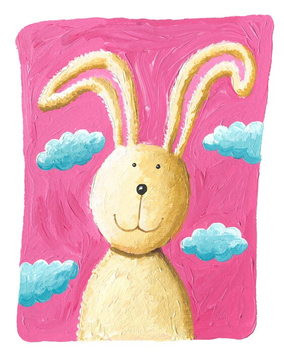 Fototapete Lächelnder Hase