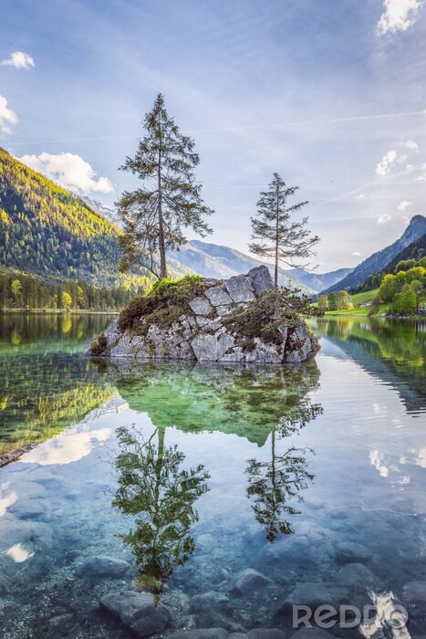 Fototapete Lake Hintersee in Nationalpark Berchtesgadener Land