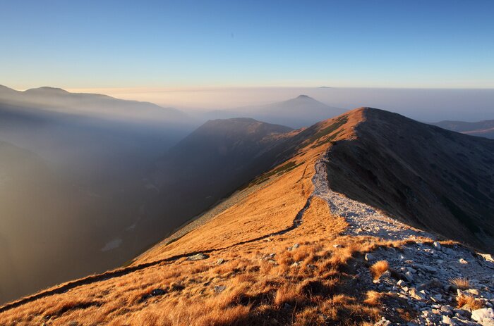 Fototapete Landschaft Berggipfel