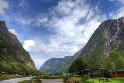Fototapete Landschaft der norwegischen Berge