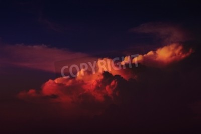 Fototapete Landschaft in Orange