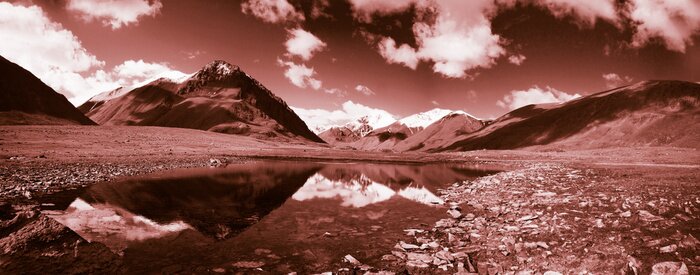 Fototapete Landschaft in Sepia