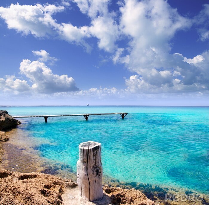 Fototapete Landschaft mit türkisfarbenem Meer