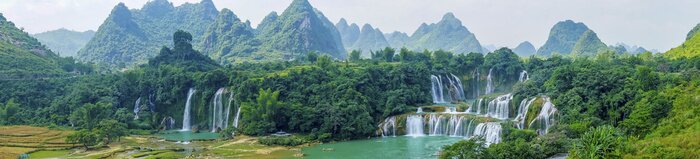 Fototapete Landschaftswasserfall