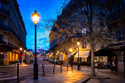 Fototapete Laternen auf Straßen von Paris