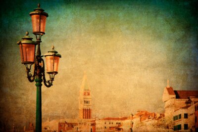 Fototapete Laternen in Venedig wie gemalt