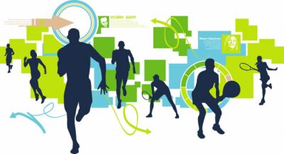 Laufanatomie und Sportler