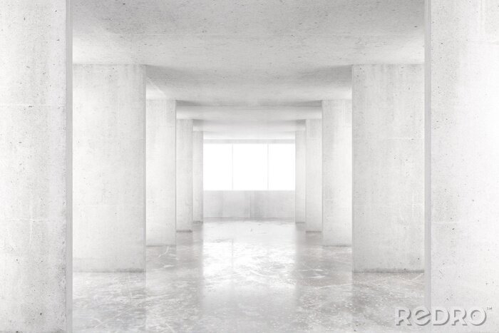 Fototapete Leere Betonarchitektur