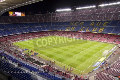 Fototapete Leeres Camp Nou-Stadion