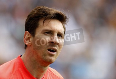 Fototapete Leo Messi beim Spiel in Barcelona